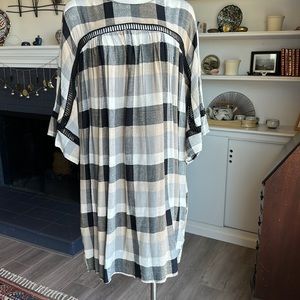 Anthropologie Plaid Tunic  Dress